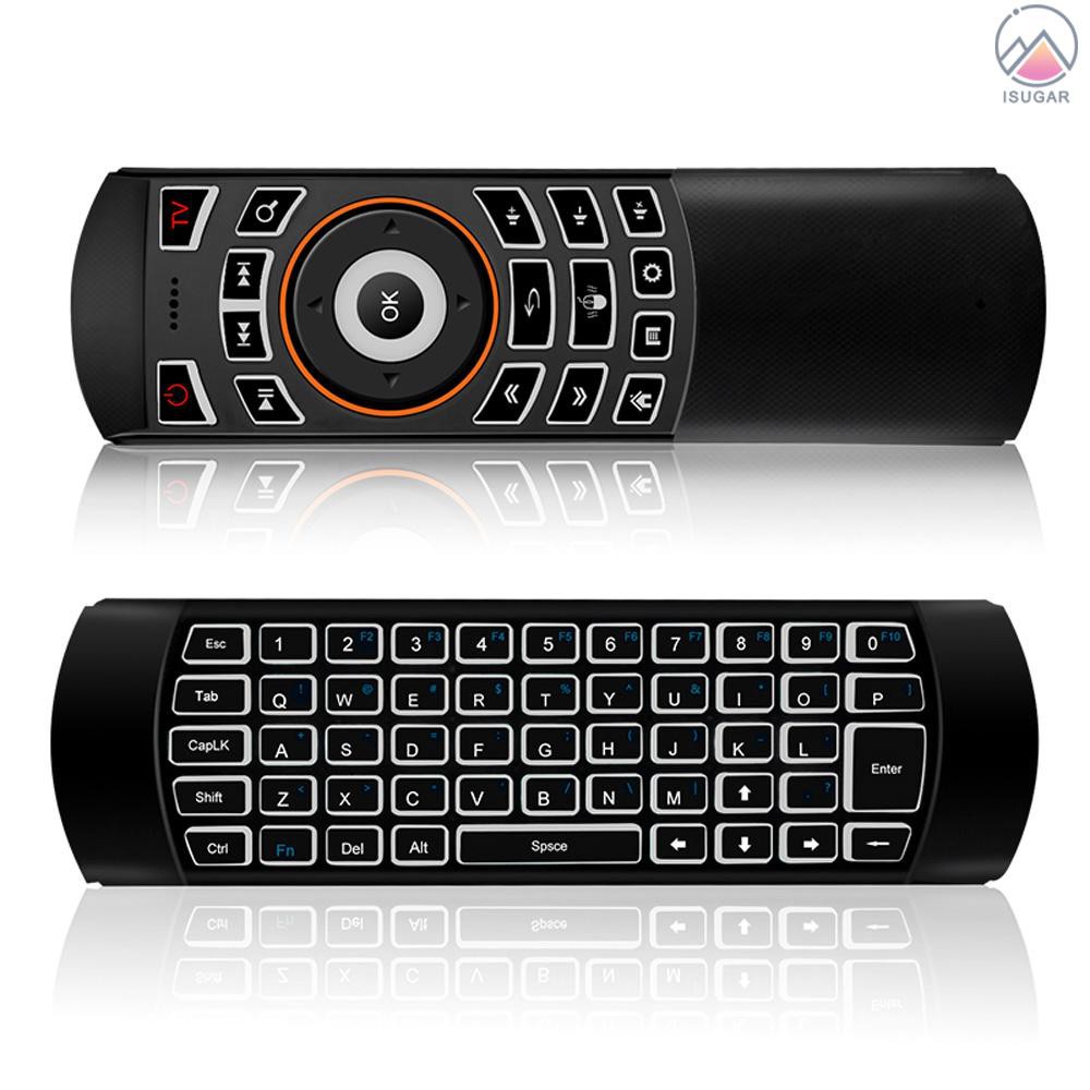 2.4G Air Mouse Wireless Keyboard Backlight 6-Axis Motion Sense Remote Control IR Learning for Mini P