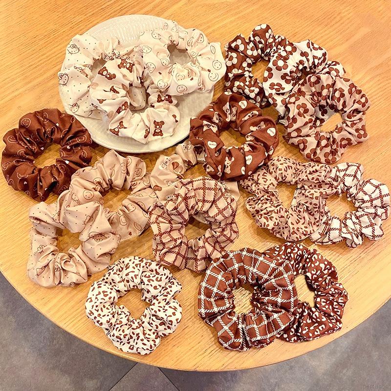 Dây buộc tóc cỡ lớn in họa tiết Maruko tinh tế thời trang cho nữ