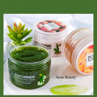 Tẩy da chết body dưỡng ẩm sáng da Bioaqua 120G Sena Beauty