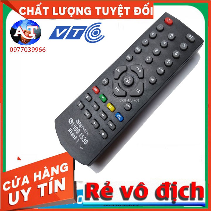 Remote điều khiển đầu thu VTC kỹ thuật số KTS t201