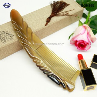Lược sừng xuất nhật - coh155 lược liềm cao cấp - horn comb of hahanco_chăm sóc tóc