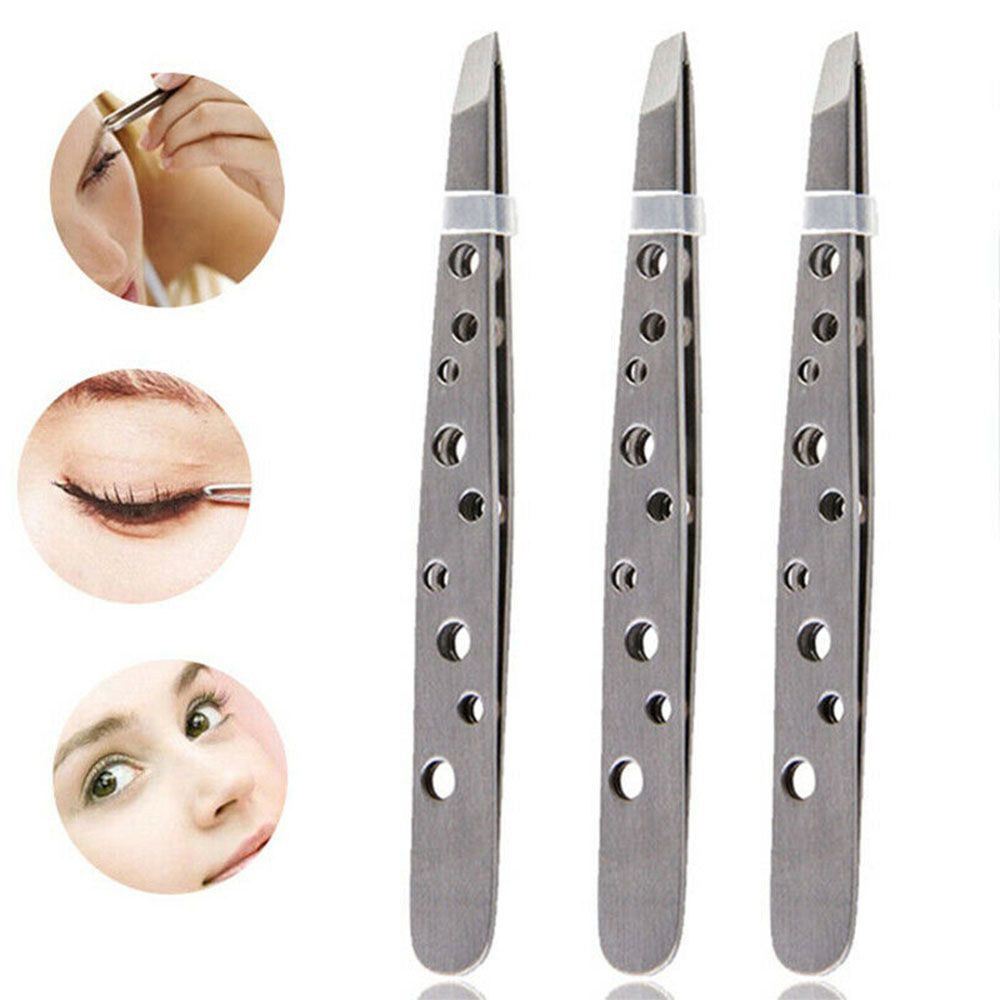 [Hàng mới về] Nhíp nhổ lông mày/râu bằng thép không gỉ nhiều màu thời trang chất lượng cao