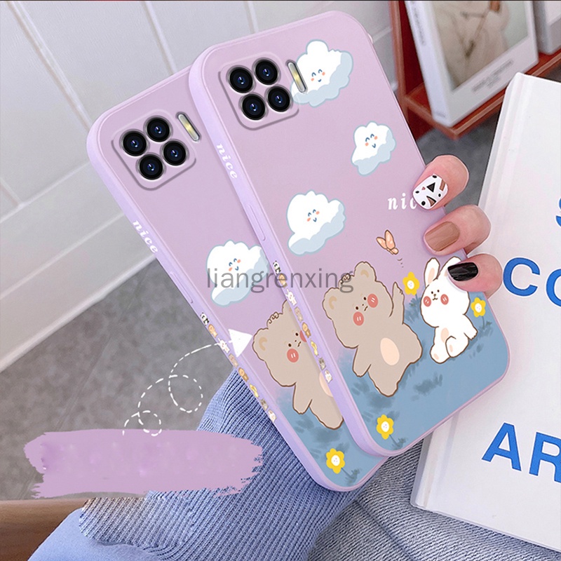 ốp lưng oppo reno 4F oppo a93 f17 pro oppo reno4 F Ốp Điện Thoại Bằng Silicone Màu Trơn Cho oppo reno 4F a93 f17 pro reno4 F
