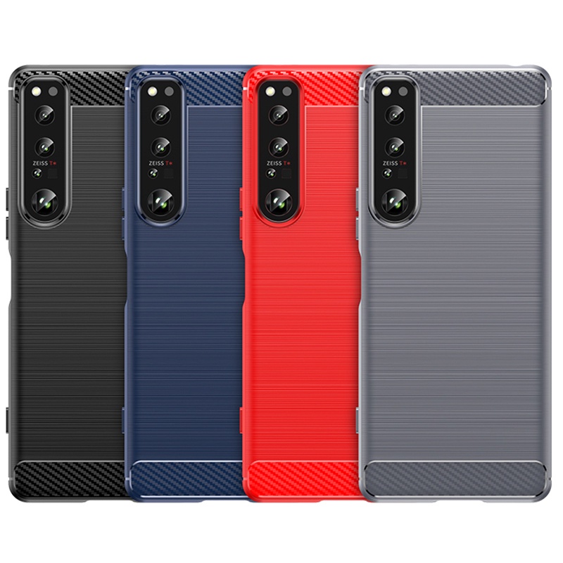 Ốp Điện Thoại TPU Sợi Carbon Chống Sốc Cho Sony Xperia 1 IV 10 IV
