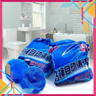 COMBO 10 VIÊN TẨY BỒN CẦU⚡FREESHIP⚡VIÊN THẢ BỒN CẦU TOILET MÀU XANH KHỬ MÙI BỒN CẦU DIỆT KHUẨN TẬN GỐC