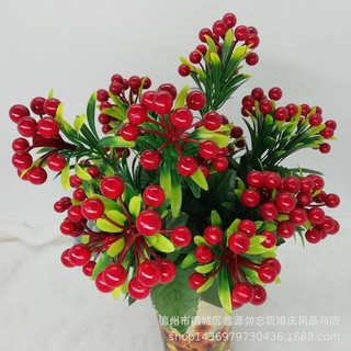 Cành Chery điểm quả các màu _7nhánh