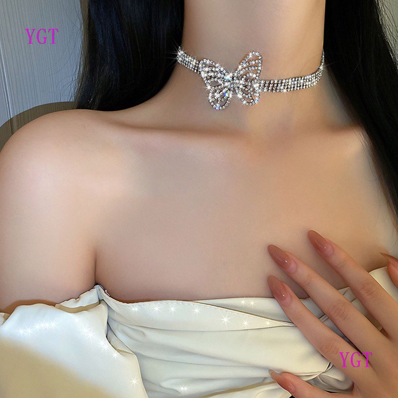 Vòng cổ Choker đính đá sang trọng sành điệu