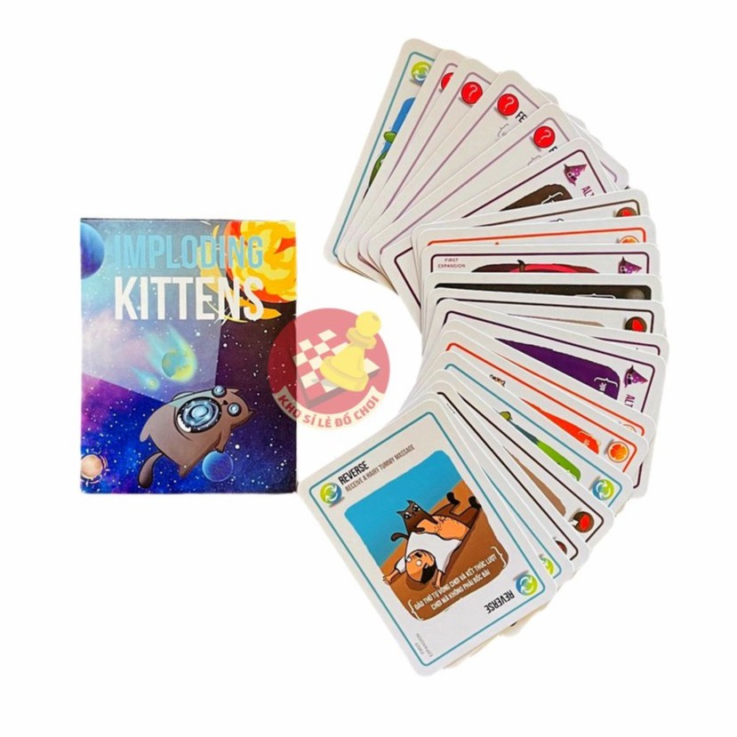 Combo Mèo Nổ - 5 Bản Mèo Nổ Mở Rộng (Tiếng Việt) - Boardgame Exploding Kittens