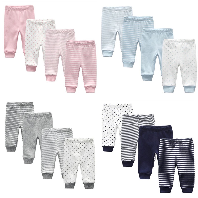Bộ 4 quần cho bé sơ sinh món quần dài cotton 100% quần chục dài cotton cho bé sơ sinh Sành điệu quần cho bé trai sơ sinh ấm áp quần dài cotton cho bé quần chục cotton cho bé quần cho trẻ sơ sinh quần dài cotton bé trai