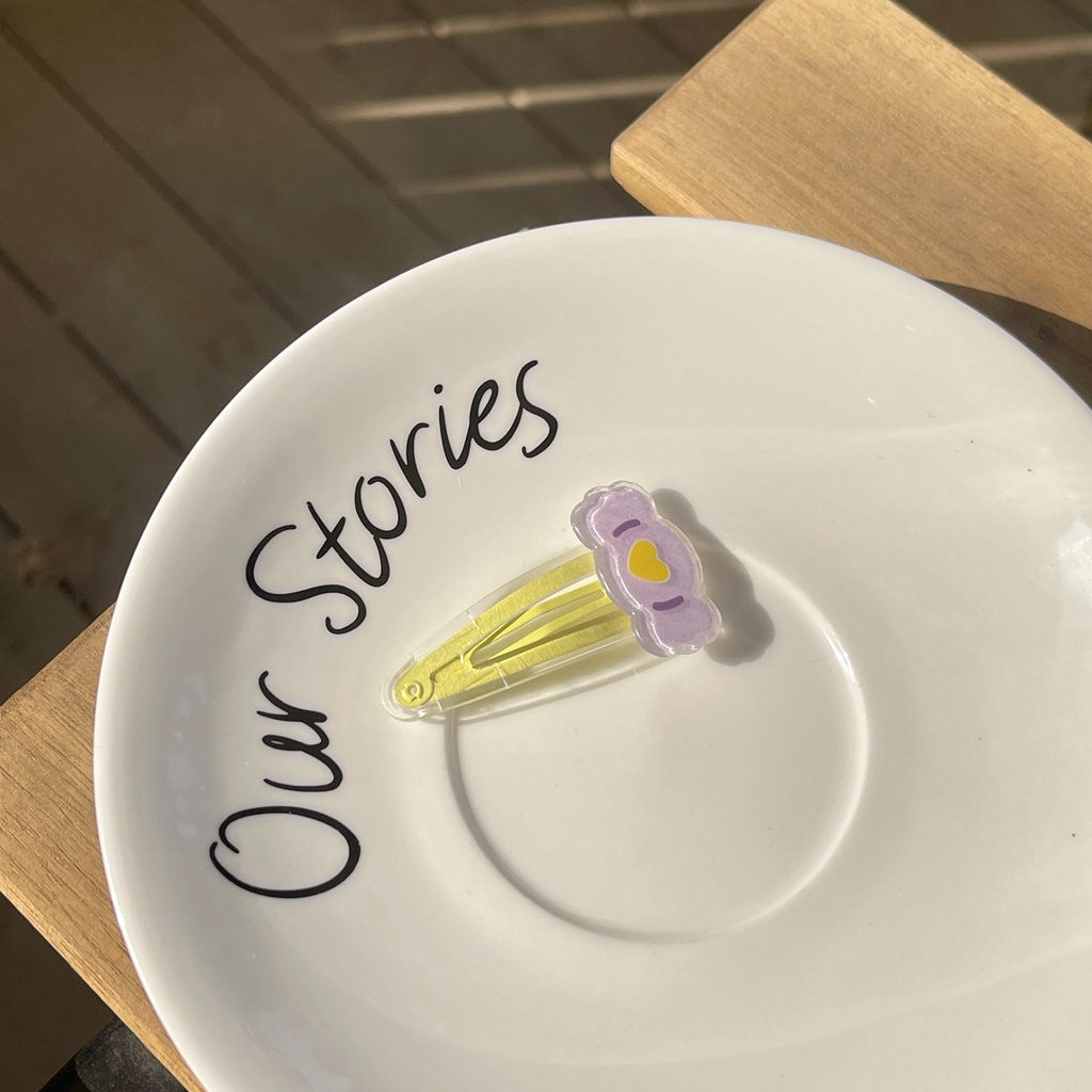 Kẹp Tóc BB Nhiều Màu Sắc Họa Tiết Trái Dâu Dễ Thương Xinh Xắn Cho Nữ