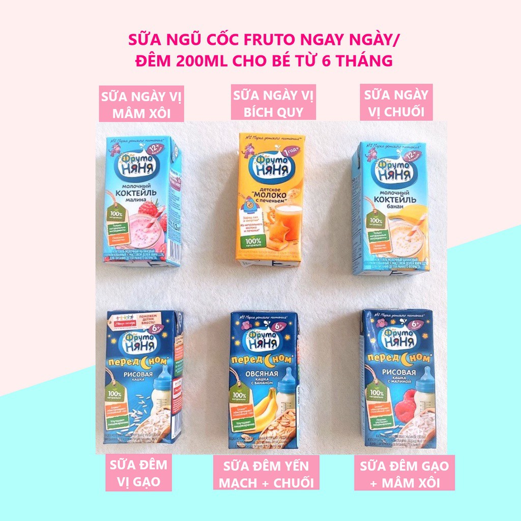 Sữa đêm Fruto Nga dành cho bé 6m+