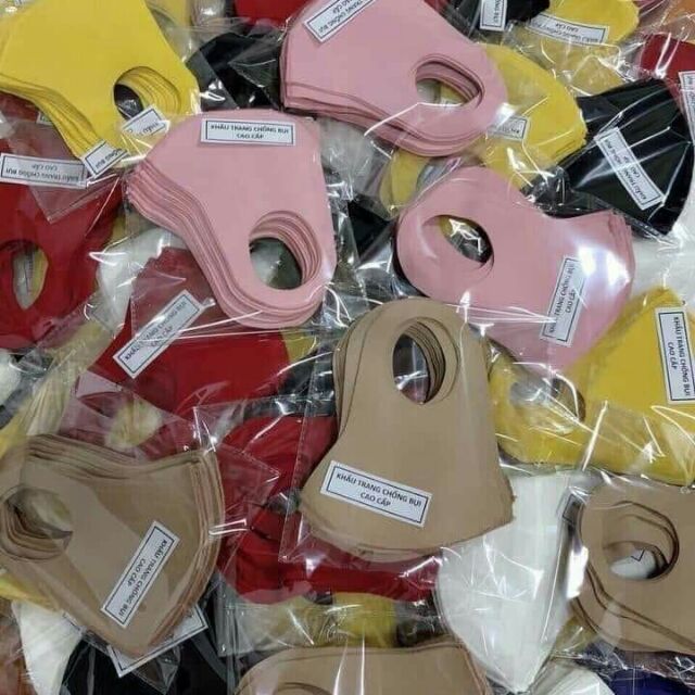 [GIÁ RẺ]-Combo 10 Khẩu trang Thun không dệt 2 lớp phong cách Hàn( Giao màu ngẫu nhiên)