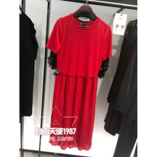 Đầm đỏ zara auth mẫu new có sẵn cực đẹp
