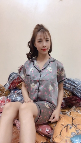 Đồ Bộ Lụa Satin Lửng
