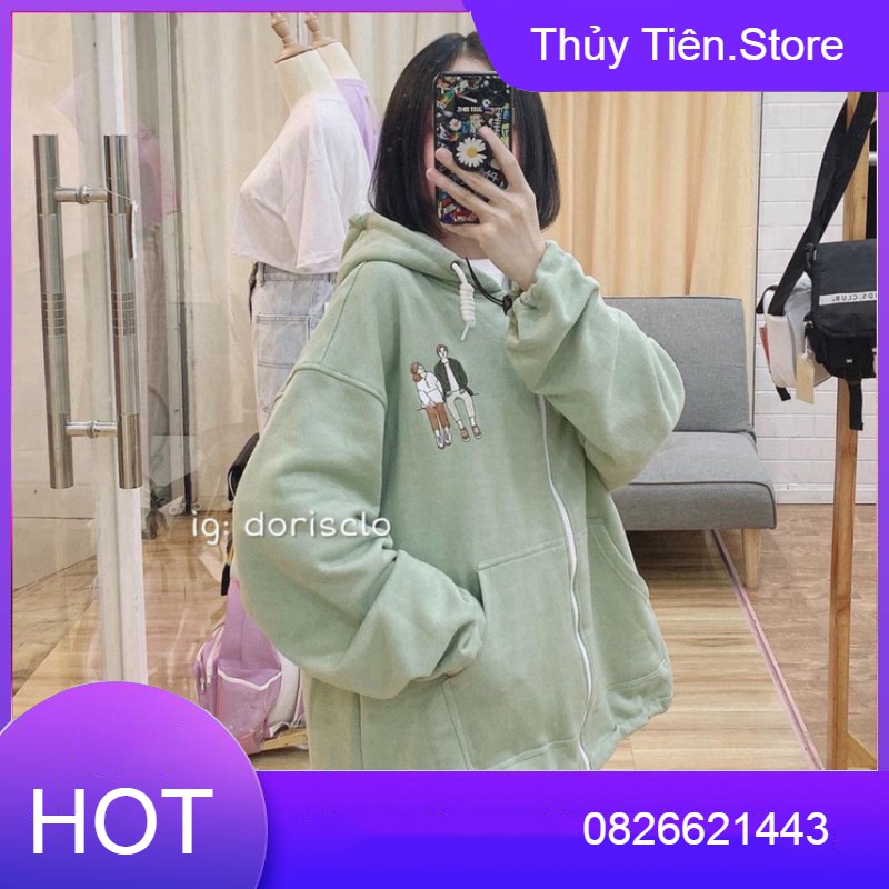 ÁO KHOÁC COUPLE Xanh Bơ - Áo Khoác Hoodie Zip Love Nam Nữ Unisex 3 Màu 💎 👗💝