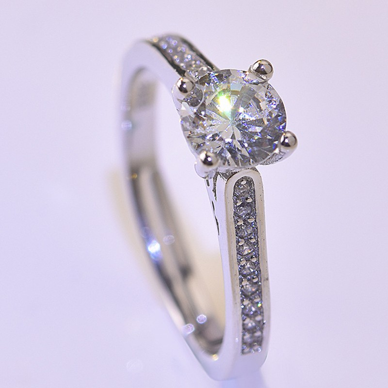 Aifei Jewellery Women Ring Mosaic Diamond 925 Sterling Silver R568