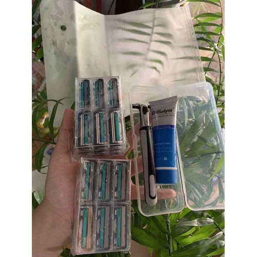 💥💥Bộ dao cạo râu tặng 36 lưỡi kép Gulliet + 1 lọ kem cạo râu 💥SIÊU HOT💥