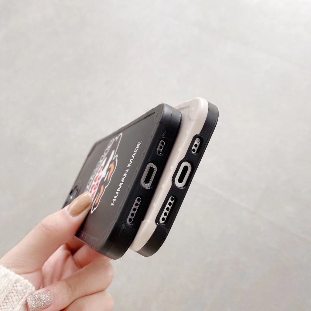 Hợp iphone case 12/12mini/12pro/12pro max/11/11pro/11pro max/xs max/xr/xs/x/8/7/8plus/7plus Human made   Loving Edge  Ống kính bảo vệ trọn gói | BigBuy360 - bigbuy360.vn