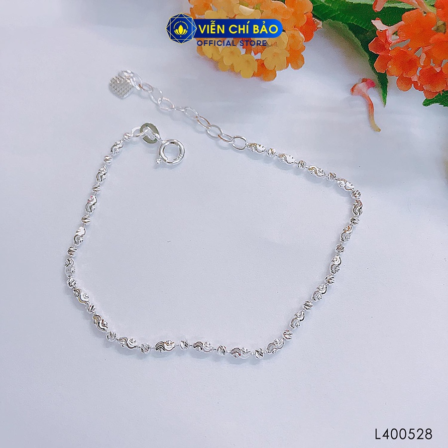 Lắc tay bạc nữ Classic chất liệu bạc 925 thời trang phụ kiện trang sức Viễn Chí Bảo L400528