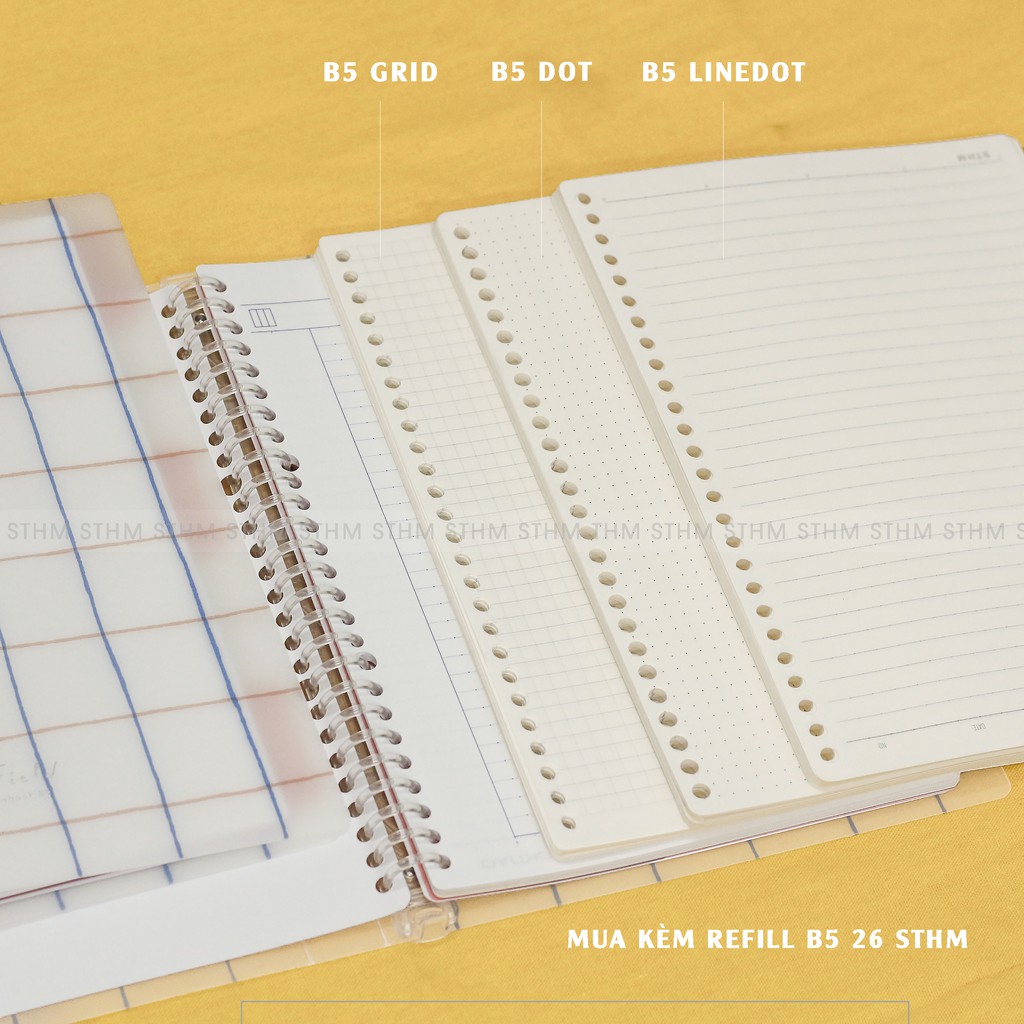 Vở gáy còng Campus - Bìa nhựa caro mới - Chính hãng Campus giá tốt nhất - STHM Stationery