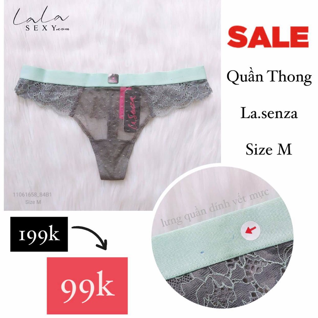 [THANH LÝ] QUẦN LÓT LA SENZA LỖI REMIX COTTON THONG 11061658_84B1