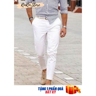 Quần lacoste jean black &white