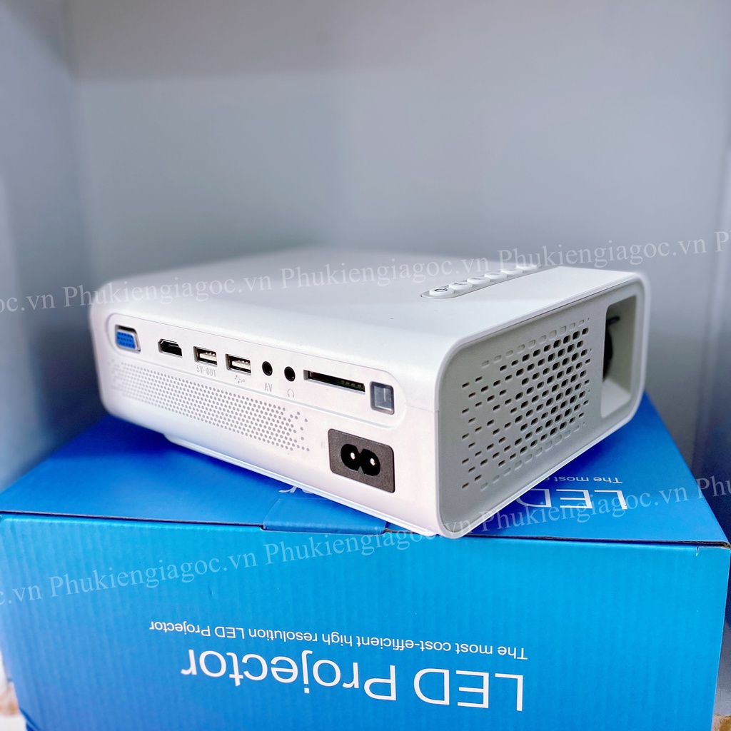 Máy Chiếu Mini YG530 Kết Nối Không Dây Với Điện Thoại – độ phân giải thực chuẩn HD bảo hành 12 tháng