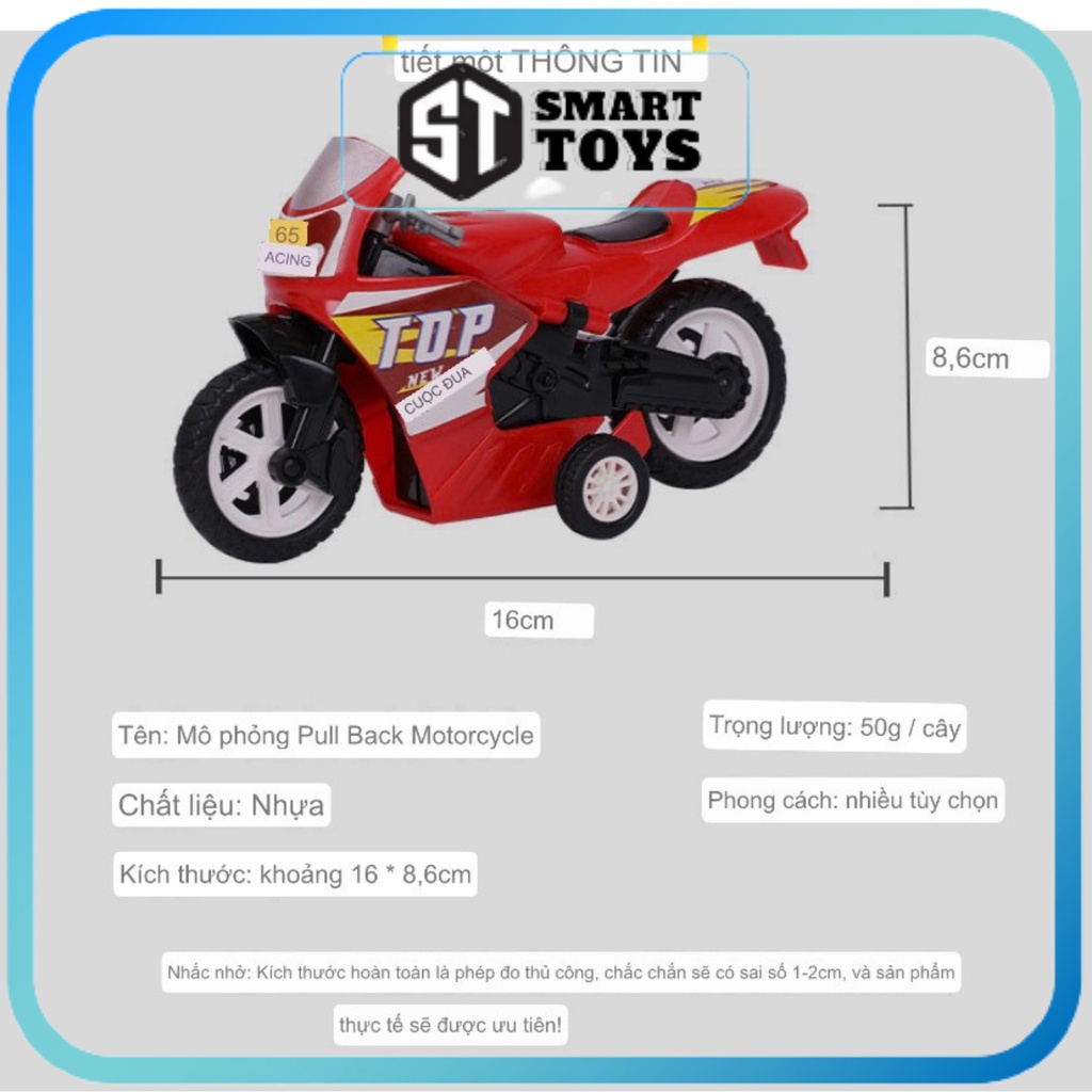 Xe đồ chơi, đồ chơi cho bé xe máy vận động có động cơ Smart Toy