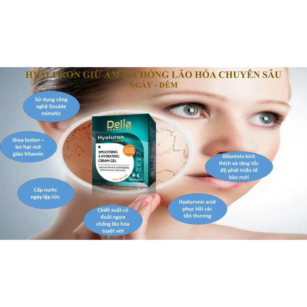 Kem chống lão hóa DELIA - Kem dưỡng chống lão hóa chuyên sâu Hyaluron | BigBuy360 - bigbuy360.vn