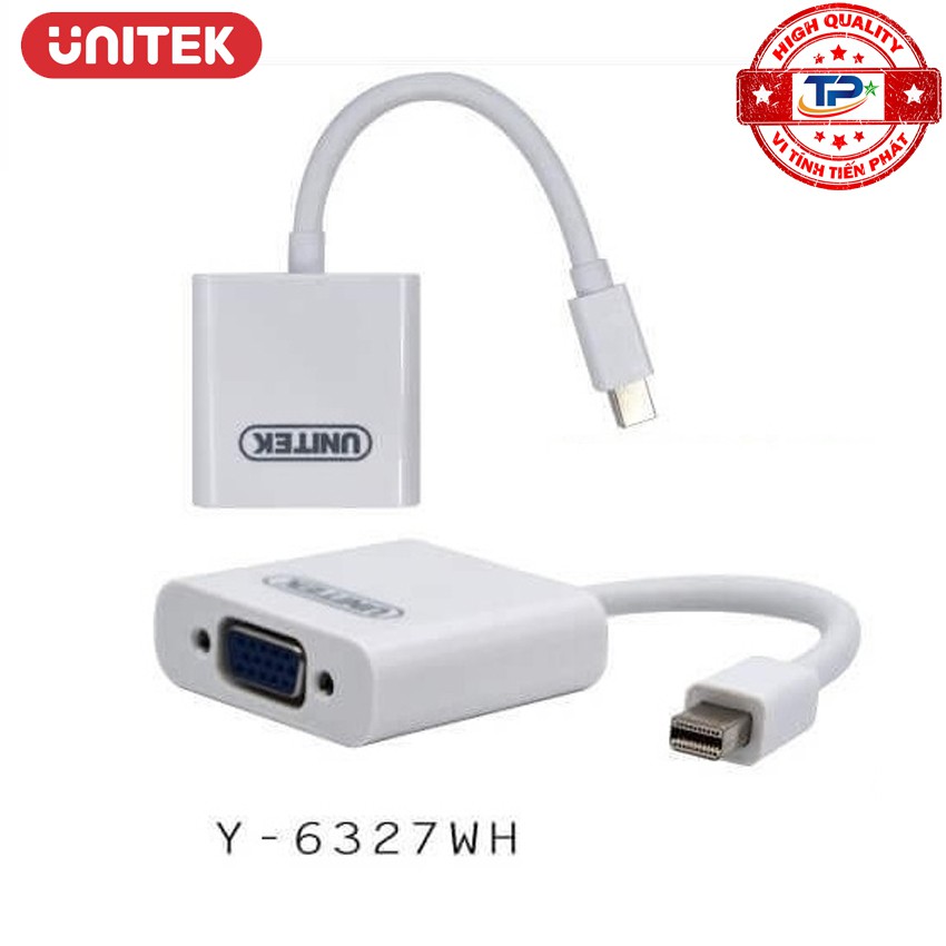 Bộ chuyển Mini Displayport to VGA Unitek Y-6327BK / Y-6327WH