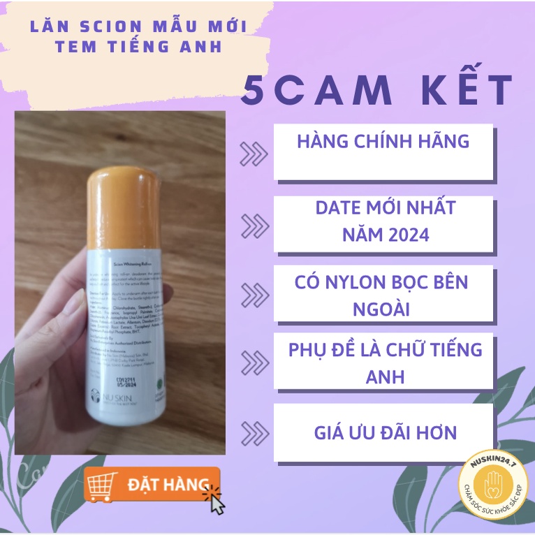 Lăn Khử Mùi Scion Mẫu Mới Nhất Date Tháng 09/2023