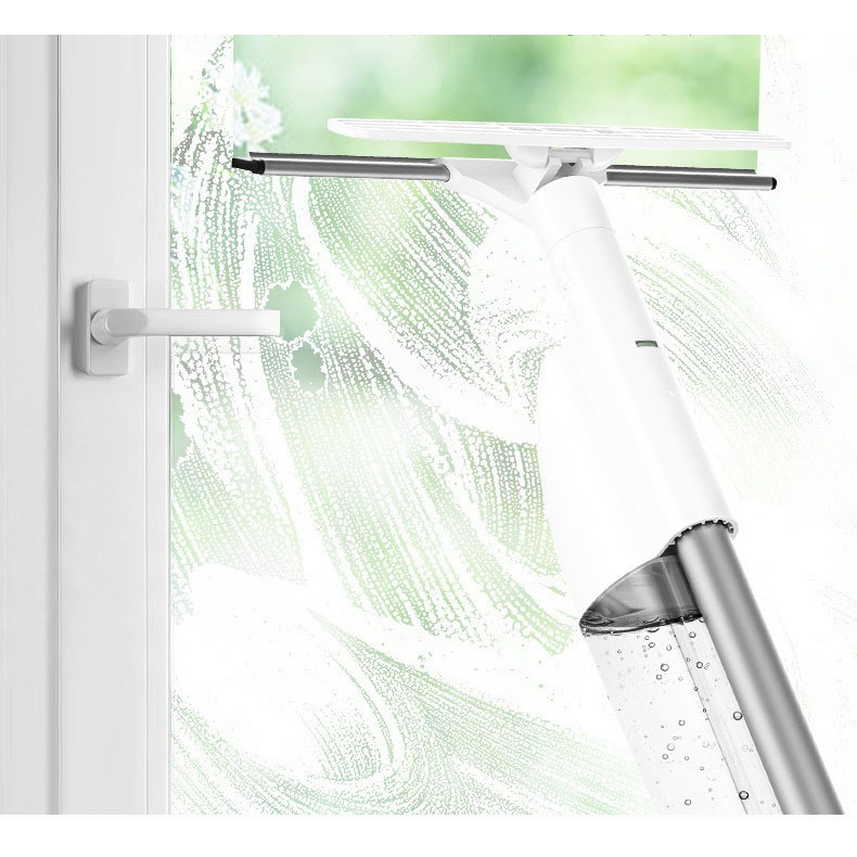 Cây lau kính thông minh ZOYUN ZJ800 dài 1m05 CÓ BÌNH XỊT NƯỚC TỰ ĐỘNG lau rửa cửa kính - dụng cụ vệ sinh cửa kính
