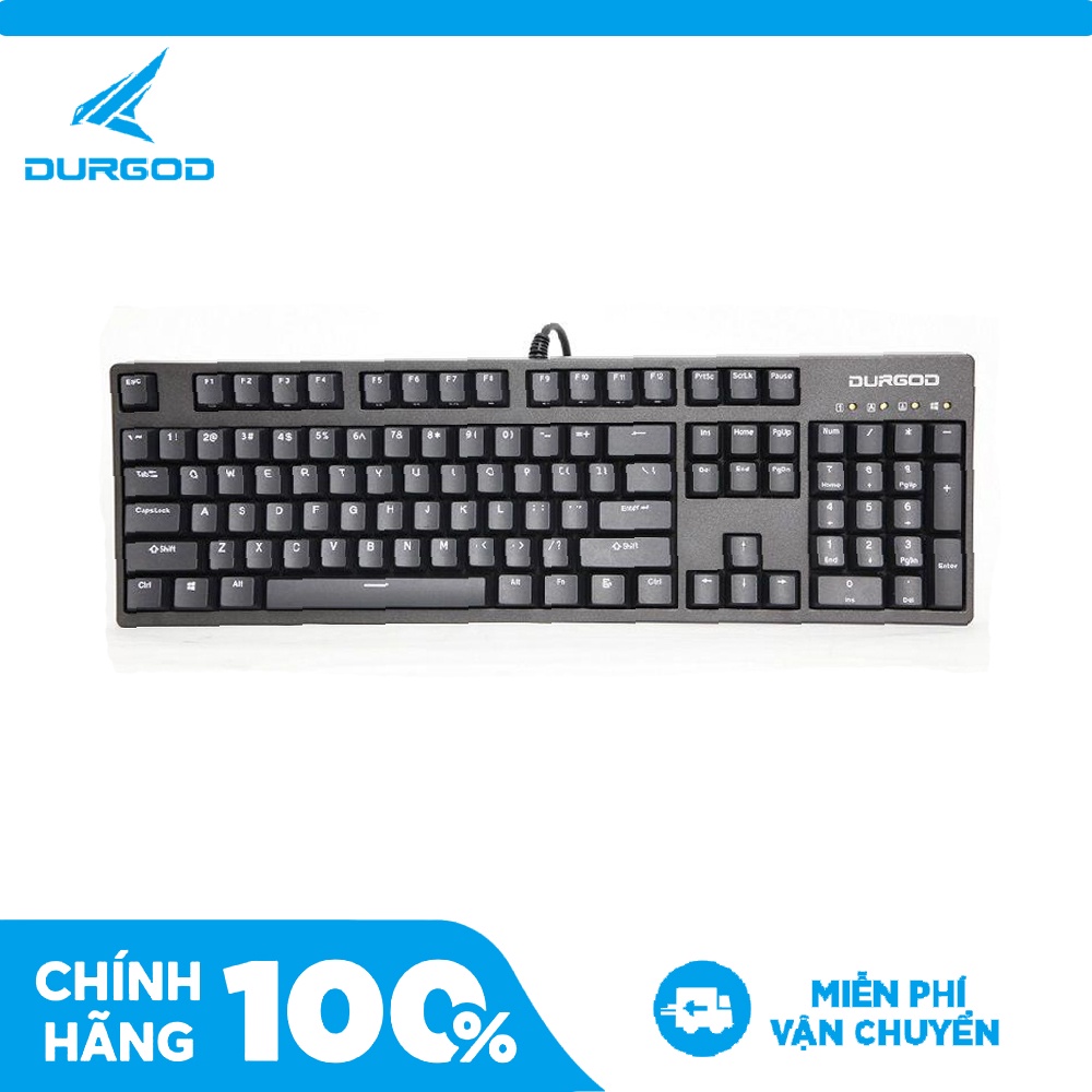 Bàn phím cơ Durgod V104 Switch Cherry MX - Hàng chình hãng