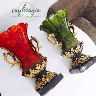 Bình Cắm Hoa Giả Cổ Cúp Đồng