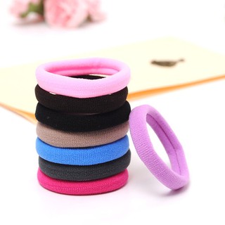 Set 6 dây cột tóc trơn nhiều màu