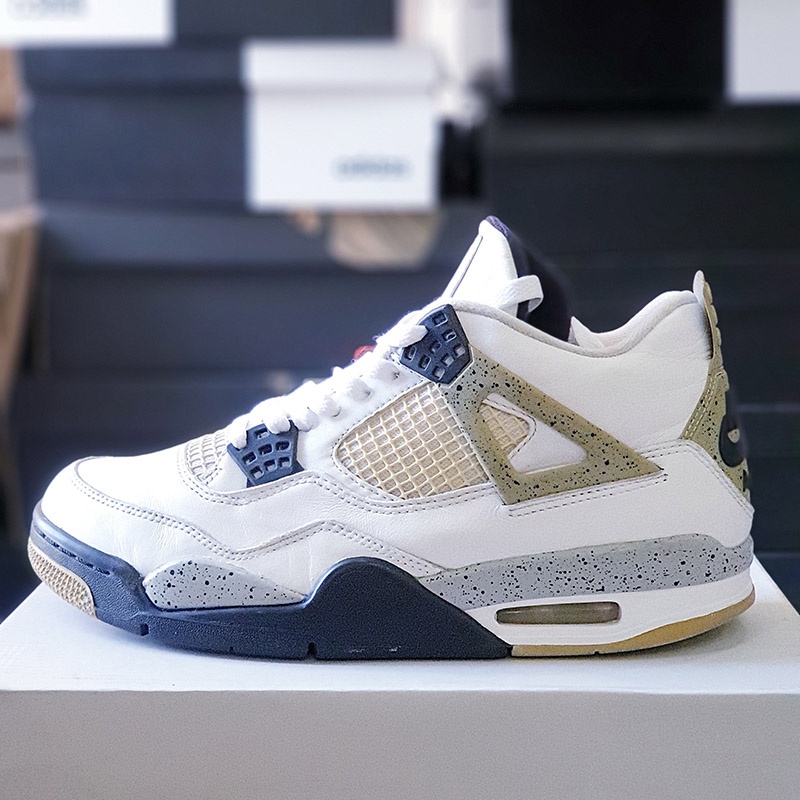 Giày Jordan 4 Retro White Cement, size 41, real 2hand