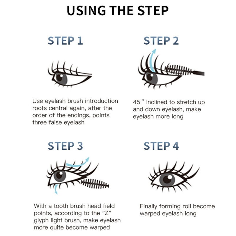 Mascara Sợi 4D Chống Thấm Nước Chuốt Dài Dày Và Cong Mi