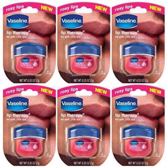 Combo 10 Hộp Son Dưỡng Mềm Môi Vaseline Hương Dâu