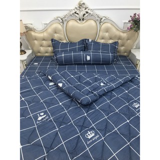 Bộ chăn phao ga gối chát chọn kích thước