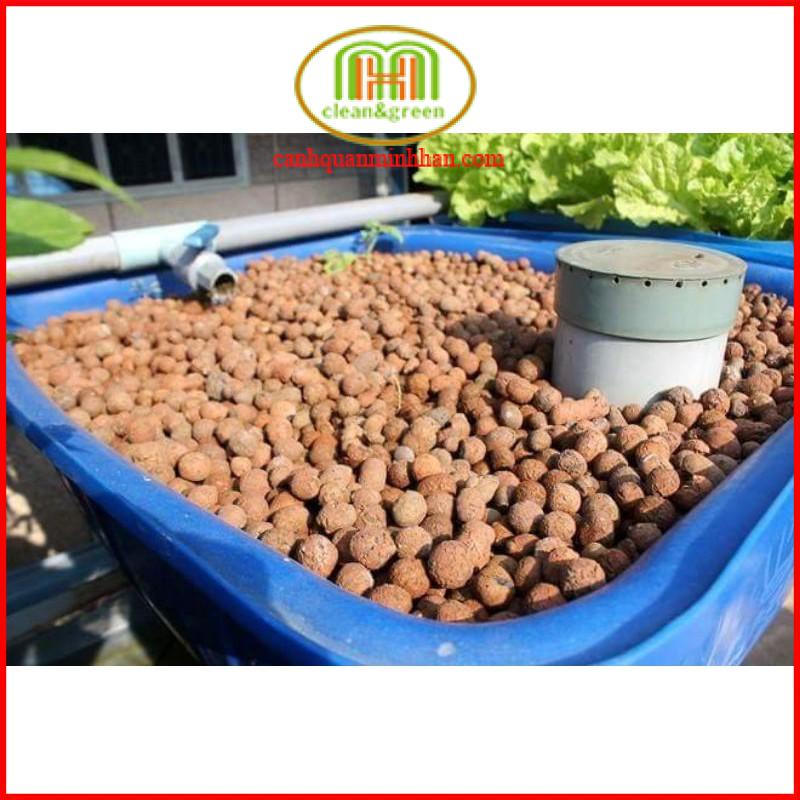 Viên đất nung trồng cây Sfarm 1kg trồng lan, trồng cây, sen đá, làm hệ thống lọc...