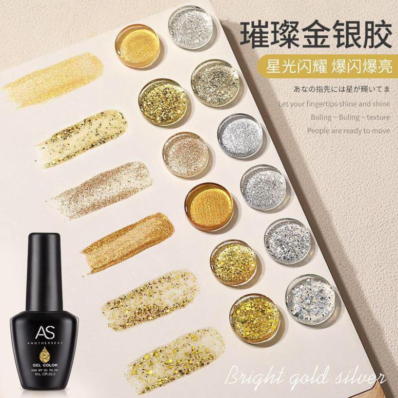Sơn Gel AS vỏ đen Mã JY( Cam Kết Chính Hãng - làm khô sơn gel bằng máy hơ uvled )