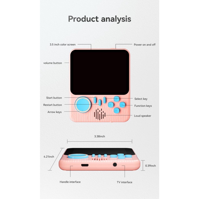 Máy chơi game cầm tay G7 666 trò chơi màu sắc HD vui nhộn dành cho trẻ em