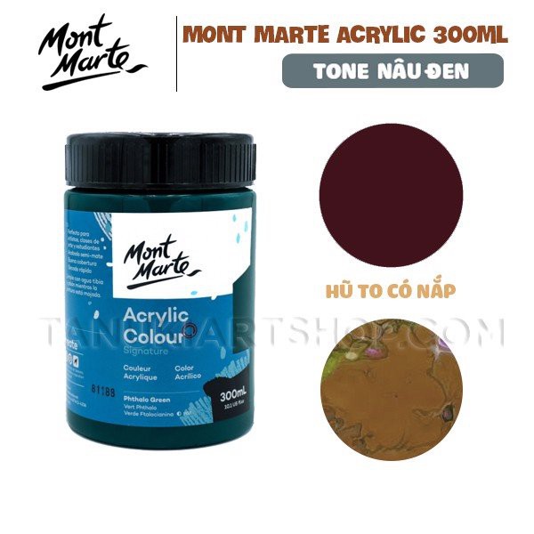 Mont Marte Acrylic 300ml tông nâu, đen