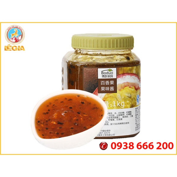 Mứt BODUO Chanh Dây 1kg (PASSION FRUIT JAM)