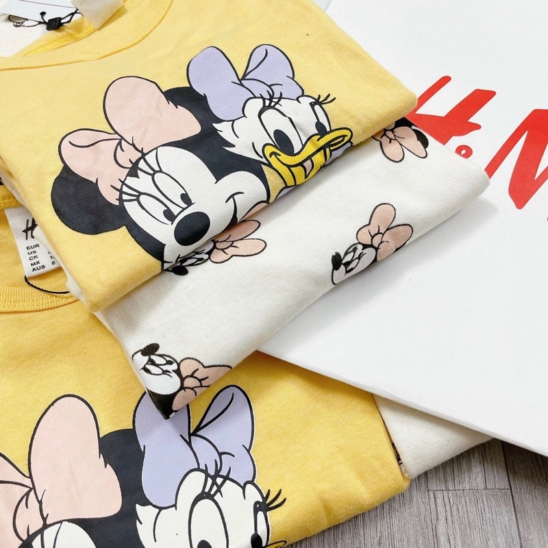 Set 2 bộ cotton HM hình minnie cho bé gái