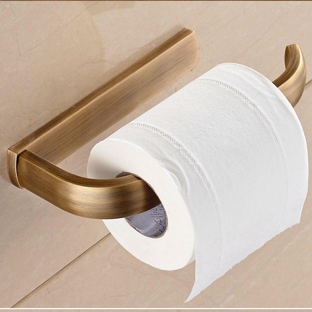 Giá Đỡ Cuộn Giấy Vệ Sinh Bằng Đồng Thau Trơn Tiện Lợi Dành Cho Phòng Tắm