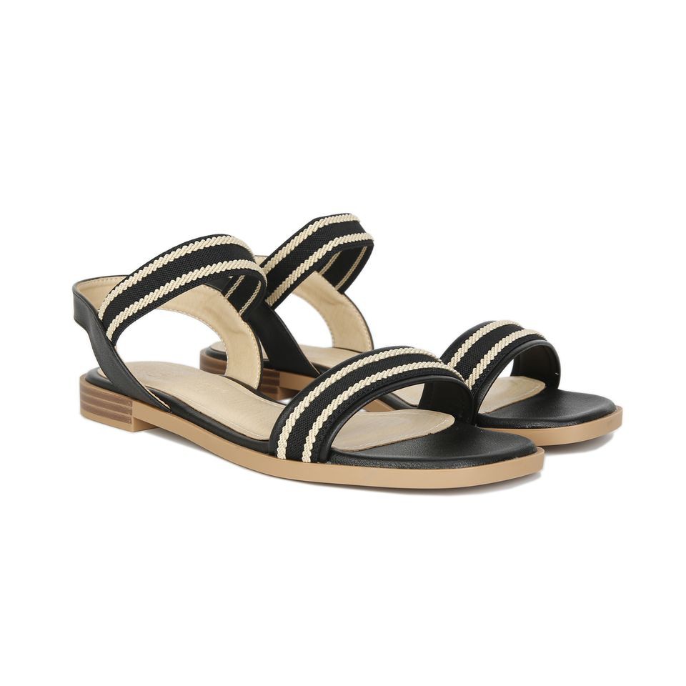 Giày Sandal Hạnh Dung HD04409AD ( Màu Đen - Kem )