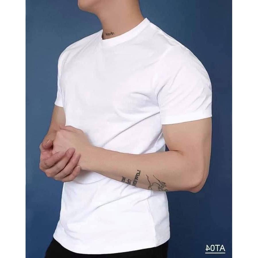 COMBO 4 Áo thun nam Basic trơn nhiều màu