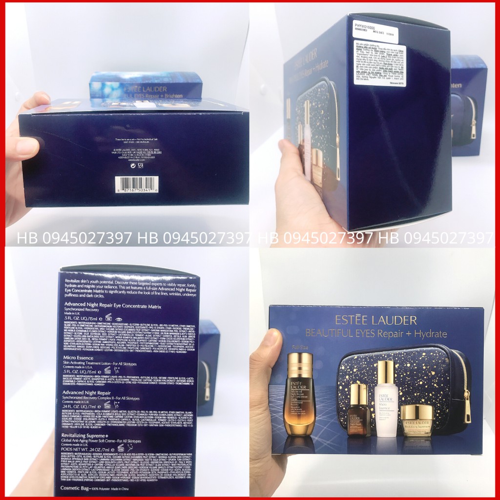 [GIẢM 50%=MÃ: HBCOMAT50] Bộ Sản Phẩm Dưỡng Mắt Estee Lauder Beautiful Eyes–Repair and Hydrate-DATE 11/2022