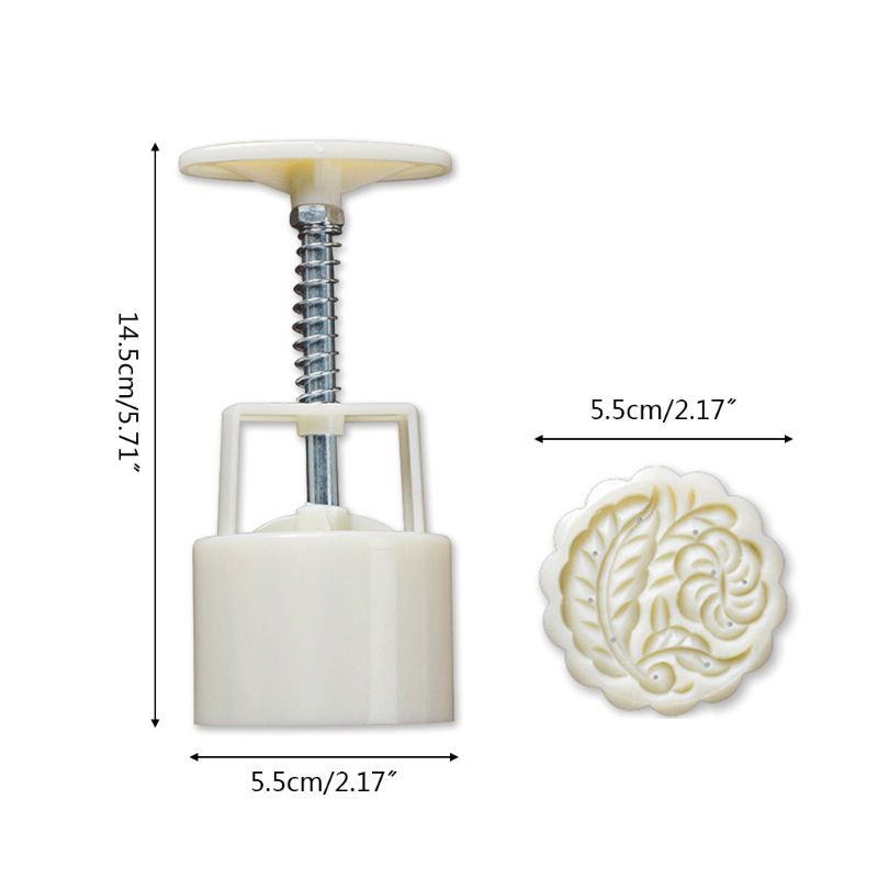 Set 8 Khuôn Làm Bánh Trung Thu Thủ Công Tiện Lợi 75g